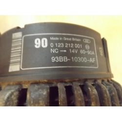 FORD MONDEO 1.8 16V alternator 90 A BOSCH 93BB10300AF 0123212001